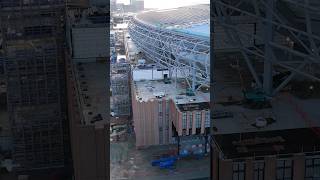 The East Stand New Everton Stadium  Bramley Moore Dock everton bramleymooredock [upl. by Ytsirhc705]