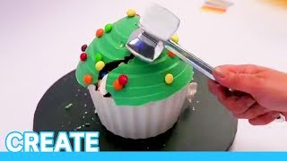 How To Make A Piñata Smash Cake  CREATE [upl. by Llyrpa405]