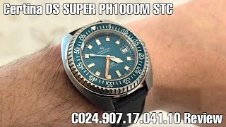 Certina DS SUPER PH1000M STC C0249071704110 Review [upl. by Ahsienyt]