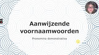 Latijn aanwijzende voornaamwoorden [upl. by Adniral]