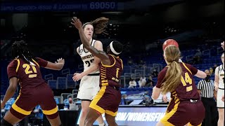 Freshman Caitlin Clark  Hawkeyes vs Chippewas Mar 21 2021 [upl. by Hsuk]