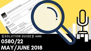 058022 MayJune 2018 Marking Scheme MS Audio Voice Over [upl. by Araet590]