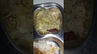 Rice with karamani kulambhu and cabbage poriyalkaramottasevafood indiacuisine cooking subscribe [upl. by Branch]