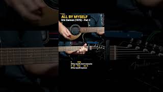 All By Myself  Eric Carmen Easy Guitar Chords Tutorial with Lyrics part 3 SHORTS REELS [upl. by Doy]