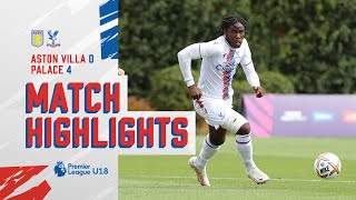 U18 Match Highlights Aston Villa 04 Crystal Palace [upl. by Annahsirhc]