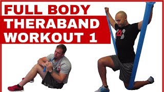 Full body Theraband workout 1 [upl. by Eidolem832]