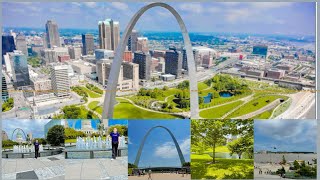 Arco de Saint Louis Missouri  Desde las alturas😮😀😍♥️ [upl. by Naitsirk]