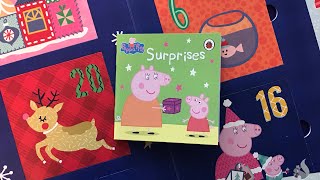 02 Surprises Peppa Pig Christmas Advent Calendar 24 Books  Read Aloud Book for Children [upl. by Verge]