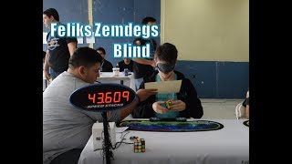 Feliks Zemdegs Final 3x3x3 Blindfolded LAT Guatemala [upl. by Campbell]