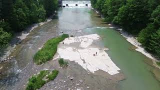 Flyover Cattaraugus Creek Scoby Dam [upl. by Sura]