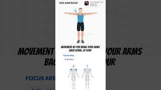 SIDE ARM RAISE fitness workout shoulder sports [upl. by Coleville445]