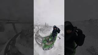 360 degrees of laughter and screams  Azerbaijan  Insta 360  Winter Coaster Ride [upl. by Kirkwood8]