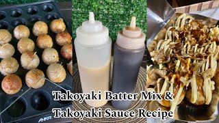 Recipe of our Takoyaki Batter Mixture amp Sauce [upl. by Germin]