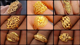 Latest gold wedding ring designs finger ring designlightweight gold ring design 2024 [upl. by Macmillan267]