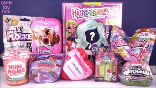 Hairdorables DOLLS 2 LOL Under Wraps Surprise Care Bears Disney NUM NOMS TOYS unboxing [upl. by Godwin]