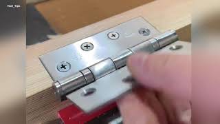 How to Install Door Hinges  Very Easy Method [upl. by Letniuq]