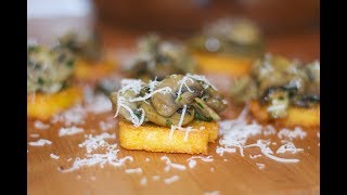 Fried Polenta Crostini Recipe  How to Cook Real Italian Food from my Italian Kitchen [upl. by Warford]