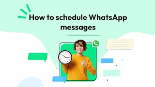 How to schedule WhatsApp Messages  Wati [upl. by Ennis]