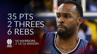 Shabazz Muhammad 35 pts 2 threes 6 rebs vs Warriors 1516 season [upl. by Nnayecats]