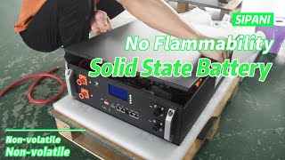 No Flammability Rack mounted Solid State Lithium Battery lfp Lifepo4 Home Energy Storage Battery [upl. by Nilyam313]