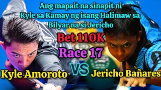 Jericho Bañares 🆚 Kyle Amoroto  Bet 110K  Race 17  Parehas [upl. by Etnovahs]