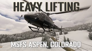 MSFS Aspen Colorado Tour in the H125 Helicopter by Cowansim [upl. by Thain738]