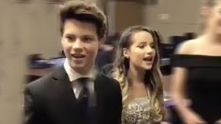 Annie LeBlanc amp Hayden Summerall Singing Together Backstage [upl. by Ylrehc640]