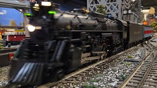 Fast Lionel Polar Express pulling Hobo car at Corner Field Model Railroad Museum [upl. by Neetsuj]