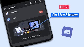 How to go live stream on discord mobile 2024 New Update [upl. by Knick]