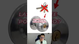 COMO ABRIR UNA PUERTA SIN LLAVE como shortvideos cerrajería llaves soluciones tips ideas ok [upl. by Wetzell]