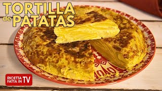 TORTILLA DE PATATAS 🥔🧅 di Benedetta Rossi  Ricetta TV Fatto in Casa per Voi [upl. by Zenda]