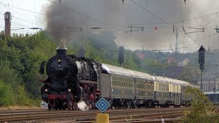 Dampflokomotive 01 1066 mit einem Saar  Stahl  Mosel Sonderzug [upl. by Rashida]