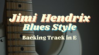 Jimi Hendrix Blues Style Backing Track in E 80 BPM [upl. by Morganne]