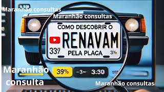 como descobrir o renavam pela placa atualizado 2025 [upl. by Hanikahs]