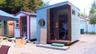 Tiny house village for homeless women to open in Seattle [upl. by Means873]