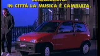 Fiat Cinquecento Spot Eugenio Finardi  Cinquecento Volte Passione [upl. by Hi]