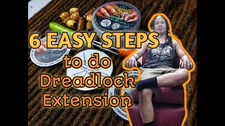 6 EASY STEPS How to do Dreadlock Extension tagalog [upl. by Glaudia905]