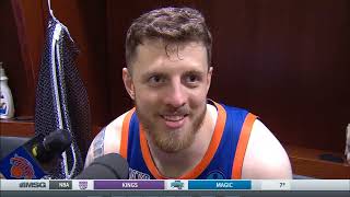 Isaiah Hartenstein PostGame Interview  Brooklyn Nets vs New York Knicks [upl. by Eitsirc]