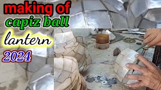 Making of capiz ball lantern [upl. by Aliehc]