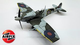 Airfix Supermarine Spitfire MkVc 172 scale full build [upl. by Ydnes]