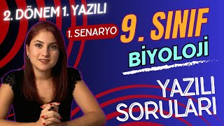 SENARYO 1  9 SINIF BİYOLOJİ 2 DÖNEM 1 YAZILIYA HAZIRLIK  PDF 2023  2024 [upl. by Longo]