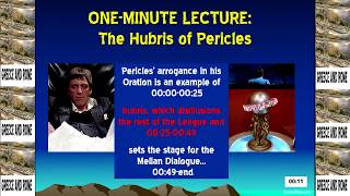 The Hubris of Pericles  ONEMINUTE LECTURE  Brett Robbins [upl. by Toddy]