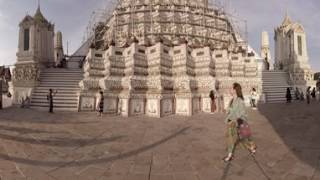 360 video Wat Arun  Temple of Dawn Bangkok Thailand [upl. by Eenet]