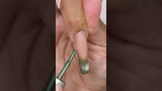 Emerald Cat Eye Chain Nails [upl. by Andrej]