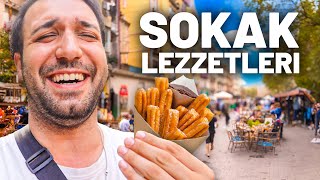 Ä°SPANYAda MUAZZAM Sokak Yemekleri Churros  Barcelona [upl. by Vanderhoek686]