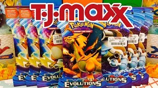 Pokemon Cards from TJ Maxx  9 Pokemon Evolutions Pack Opening [upl. by Kovar]