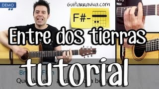 Héroes del Silencio guitarra acordes de ENTRE DOS TIERRAS tutorial completo Acustico acústica [upl. by Notnats]