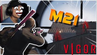 Vigor The M21 EASY amp FAST Sniper Kills TRY THIS In Encounters Vigor Lone Wolf Gameplay [upl. by Nylirret]