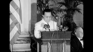 Elpidio Quirino speaks after the signing of the USPH Mutual Defense Treaty August 30 1951 [upl. by Emelin]