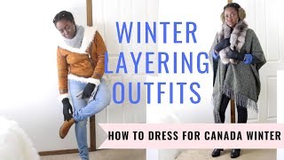 How To Layer Outfits In Winter  Dressing for Winter In Canada [upl. by Bidget]